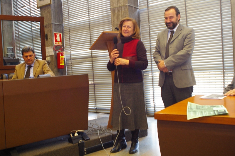 Intitolazione del Museo MAST allo studioso astigiano  Prof. Renato Bordone. Momento di riflessione di Patrizia Gerbi Bordone.  [Foto di Paola Grassi].