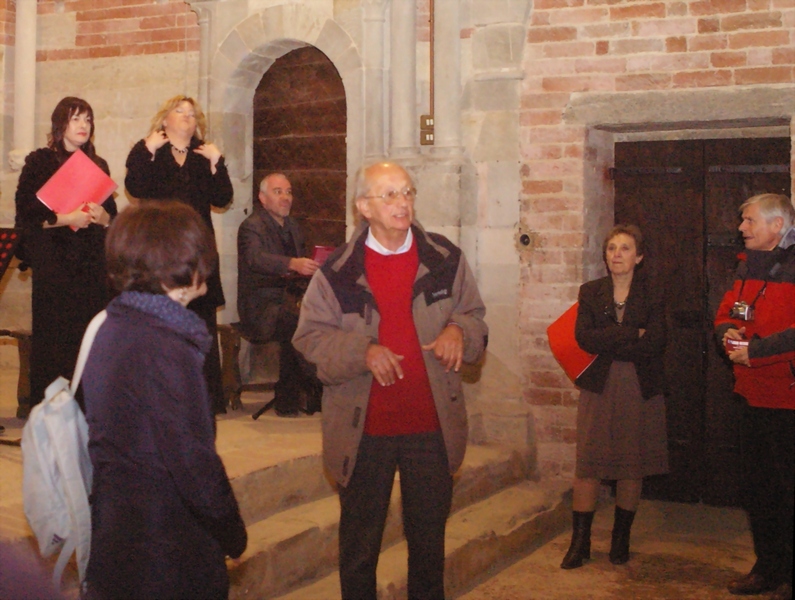 Saluto a conclusione del Concerto "Echo la primavera"- Musiche e canti medievali a cura del Gruppo di Musica Antica la Ghironda presso la Canonica di Santa Maria di Vezzolano (domenica 22 aprile 2012) da parte dell Ing. Francesco Garetto.