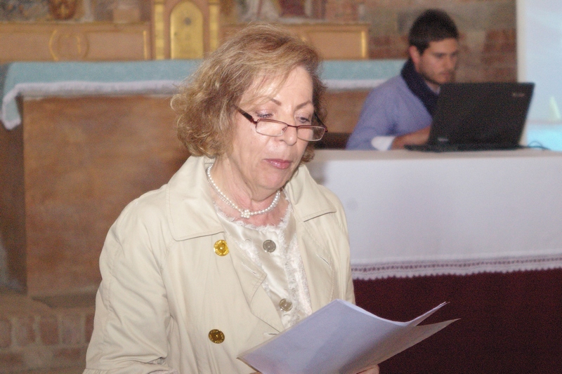 Presentazione del Progetto "Cultus Loci Cura Animi" presso la Canonica di Santa Maria di Vezzolano (domenica 22 aprile 2012), da parte della Dott.ssa Silvana Bruna (Sindaco di Passerano Marmorito).