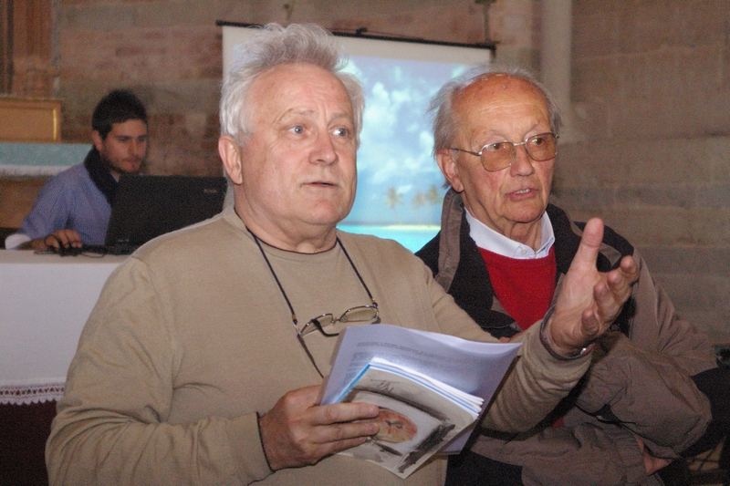 Presentazione del Progetto "Cultus Loci Cura Animi" presso la Canonica di Santa Maria di Vezzolano (domenica 22 aprile 2012), da parte del Prof. Dario Rei (Presidente dell Associazione Frutteto di Vezzolano).