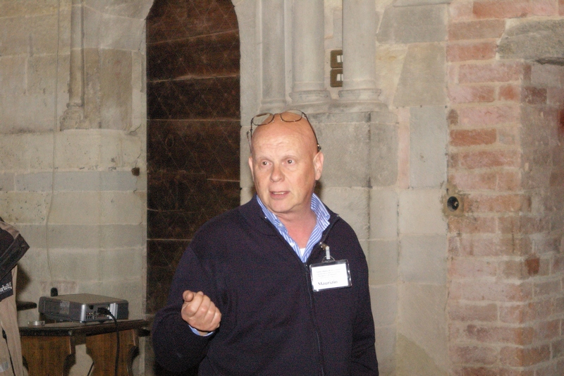 Presentazione del Progetto "Cultus Loci Cura Animi" presso la Canonica di Santa Maria di Vezzolano (domenica 22 aprile 2012), da parte del Dott. Maurizio Pistone dell Associazione La Cabalesta di Castelnuovo Don Bosco.