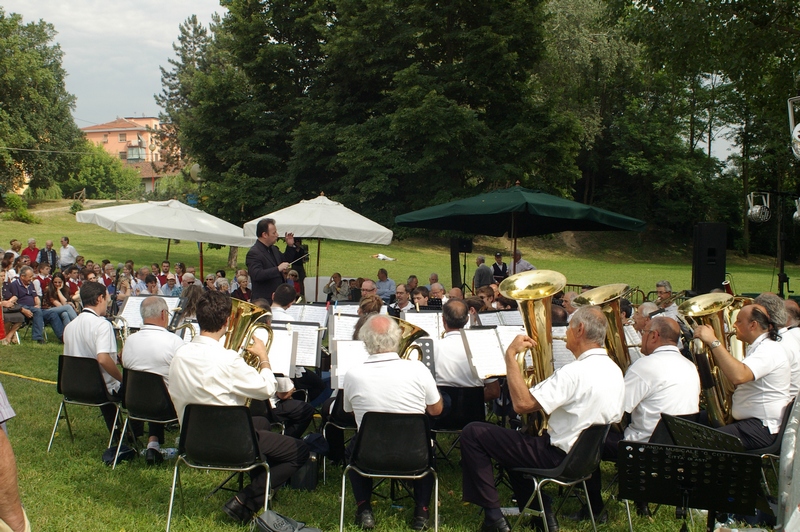 Concerto nel Parco Biberach della Banda musicale della Città di Asti "G. Cotti", diretta dal Maestro Sandro Satanassi.