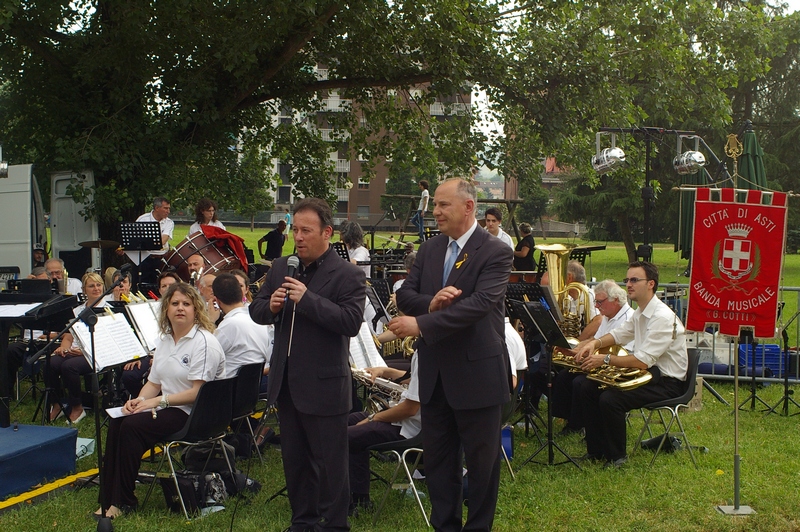 Saluto da parte del Maestro Sandro Satanassi, Direttore della Banda musicale della Città di Asti.