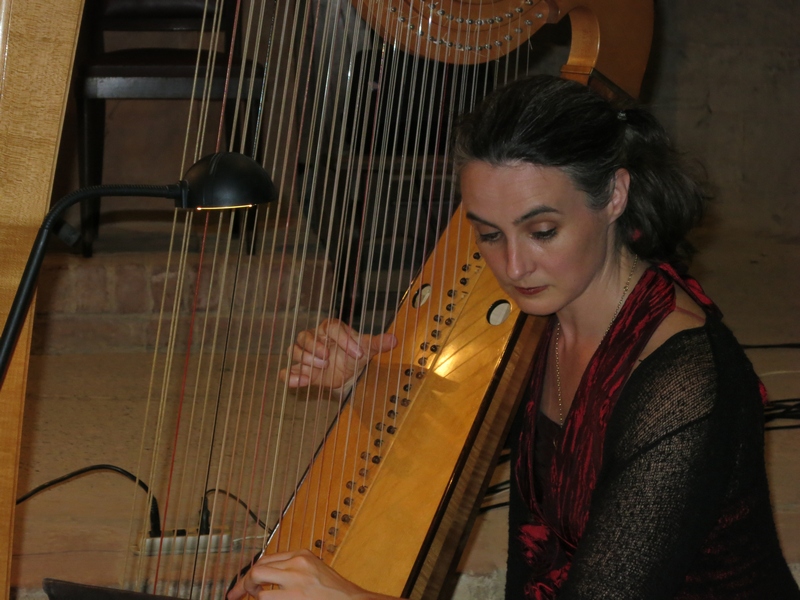 Maria Cristina Cleary Arpa doppia [Foto di Maurizio Pistone  La Cabalesta].