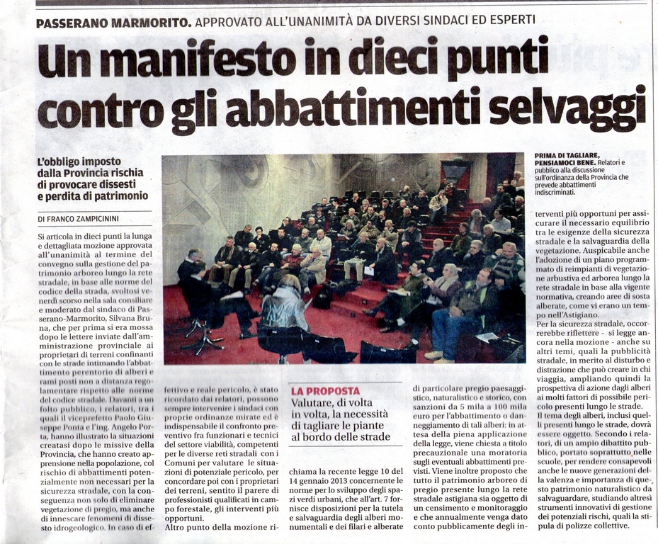 La Nuova Provincia (venerdì 15 febbraio 2013)