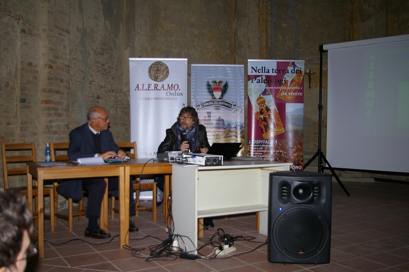 Relazione da parte del Dott. Massimo Marchese (Centro Italiano di Musica Antica) su "Gabriele Fallamero gentiluomo alessandrino al servizio dei Guasco" [Foto di Mirella Zitti].