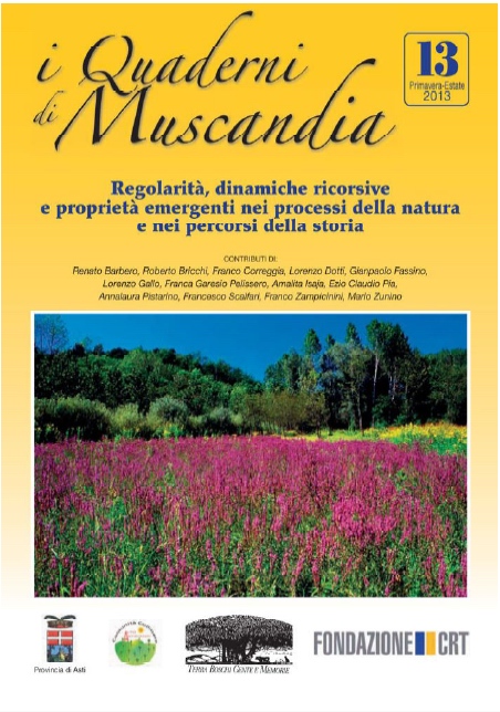 Tredicesimo volume dei Quaderni di Muscandi, editi dall'Associazione Terra, Boschi, Gente e Memorie.