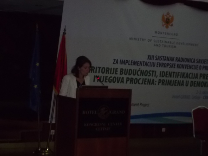 Saluto introduttivo della Dott.ssa Maguelonne DEJEANT-PONS, Head of Division, Policy Development, Executive Secretary of the European Landscape Convention, Council of Europe.