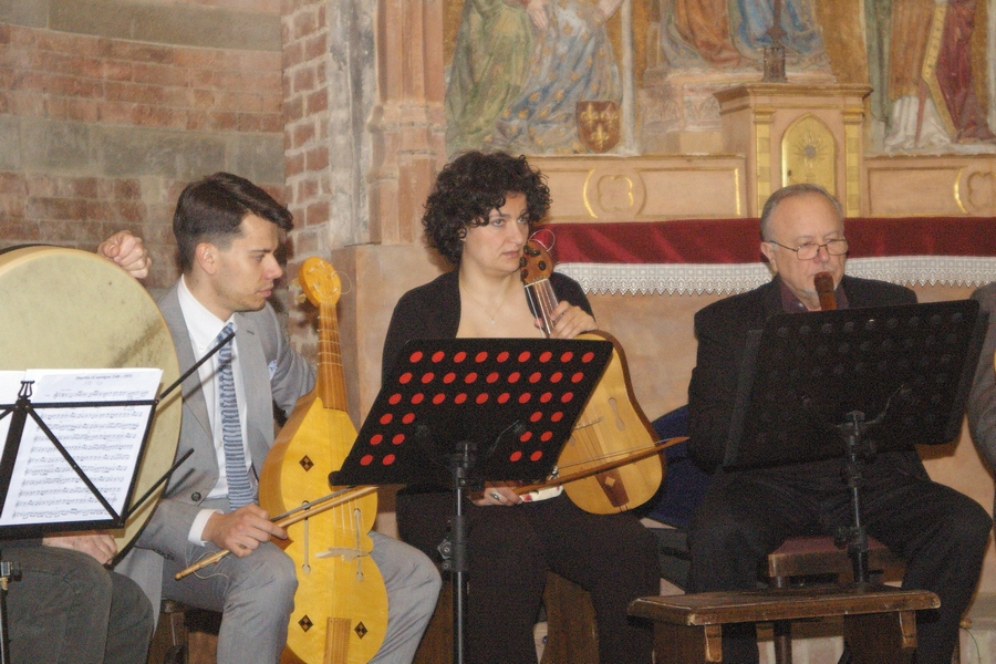 I musici: Tommaso Gheduzzi, Aba Rubolino e Maurizio Perissinotto