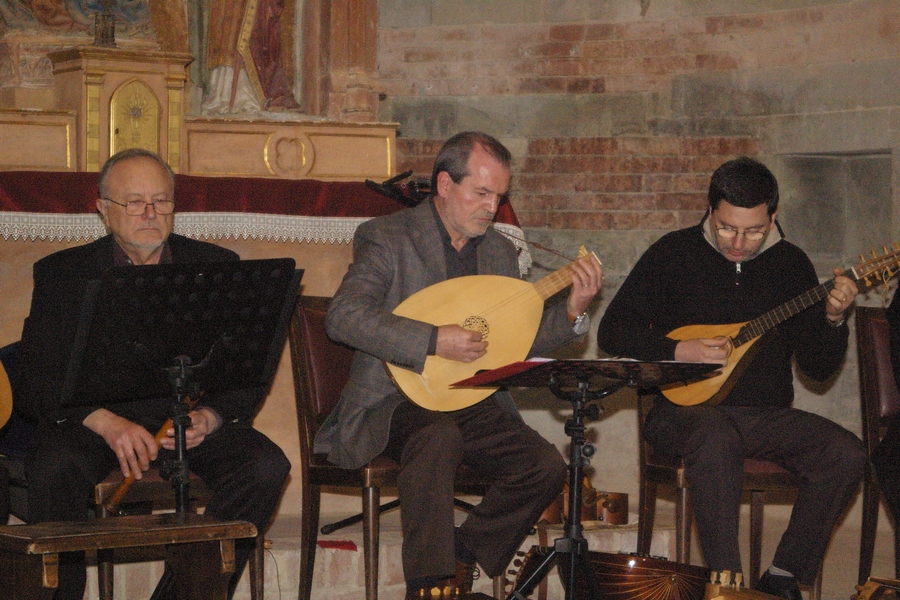 I musici: Maurizio Perissinotto, Florio Michielon e Walter Mussano