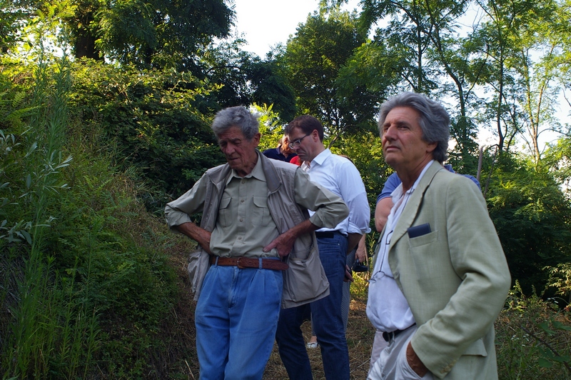 Partecipanti alla visita di studio. Nella foto da (sx): Ing. Giuseppe Ratti, Avv. Davide Arri e Dott. Agr. Ernesto Doglio Cotto.