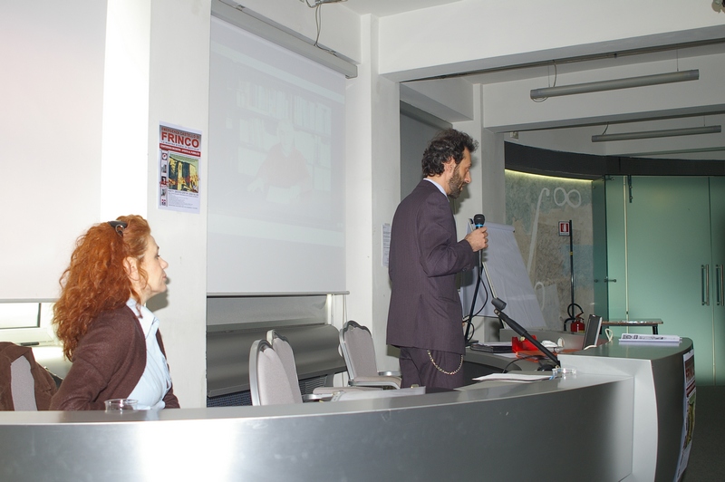 Avvio dei lavori dell Incontro di studio su "Emergenza castello di Frinco: la nostra storia in briciole" presso la Sala Tovo della Provincia di Asti, da parte del Marchese Muzio Pica Alfieri.