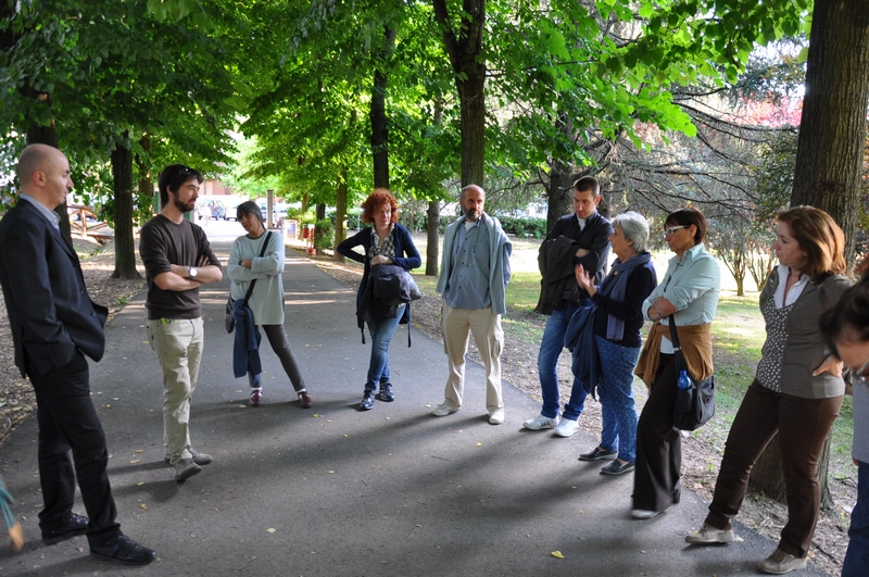 Avvio della visita al Parco di Rio Crosio ad Asti.