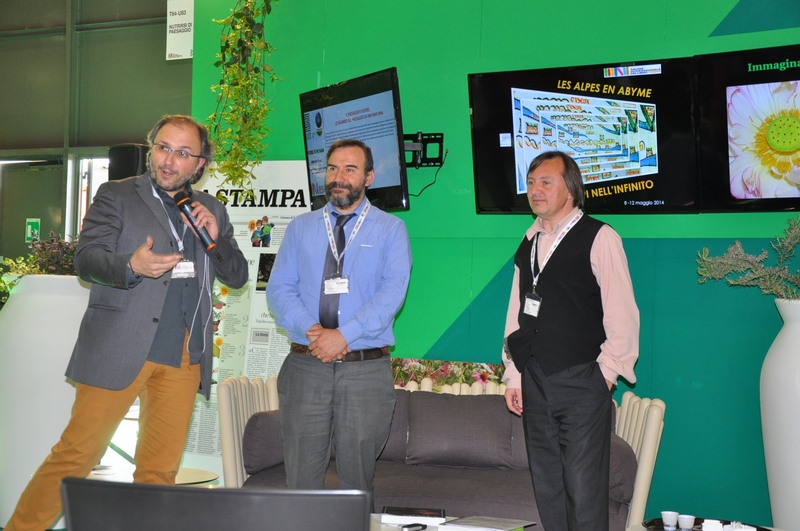 Conclusioni da parte di Paolo Mighetto organizzatore, come AIAPP Piemonte e Valle d Aosta, dello spazio "Nutrirsi di paesaggio" nell ambito del salone del libro di Torino [Foto di Guido Giorza].