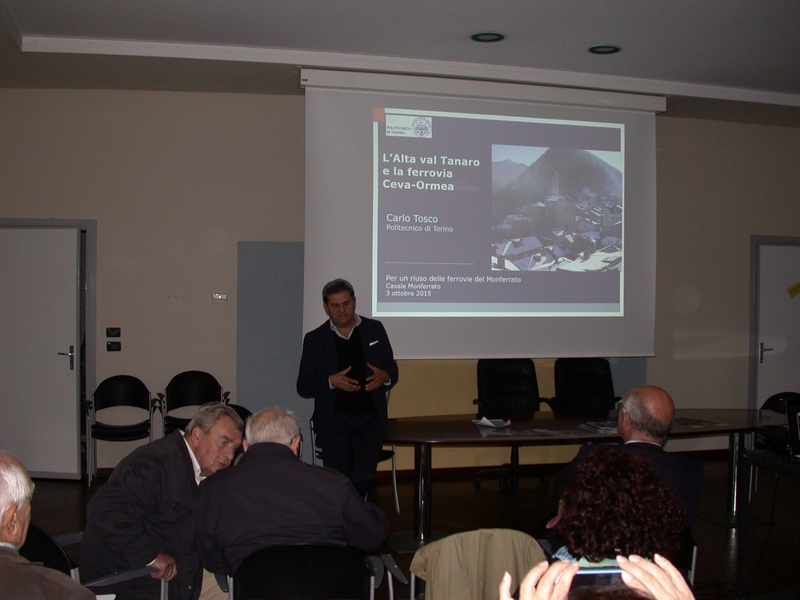 Relazione del Prof. Carlo Tosco del Politecnico di Torino su "L alta Val Tanaro e la ferrovia Ceva - Ormea [Foto di Silvio Garlasco].