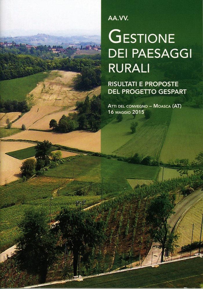 Copertina Volume Gestione Paesaggi agrari - Progetto GESPART.