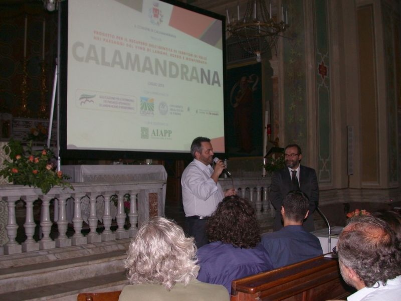 Saluto da parte del Sindaco Fabio Isnardi di Calamandrana [Foto di Mirella Zitti]. 