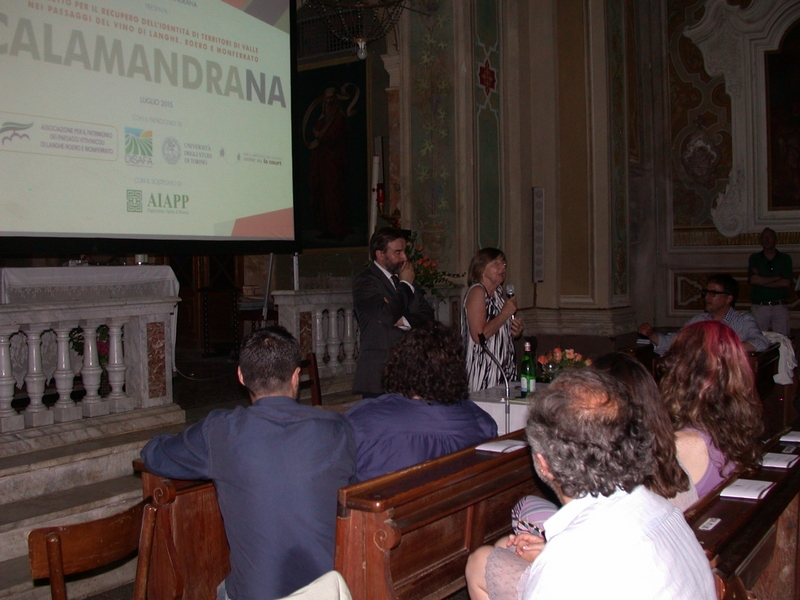 Saluto da parte della Prof.ssa Maria Paola Azzario Chiesa, Presidente del Centro  UNESCO di Torino [Foto di Mirella Zitti]. 