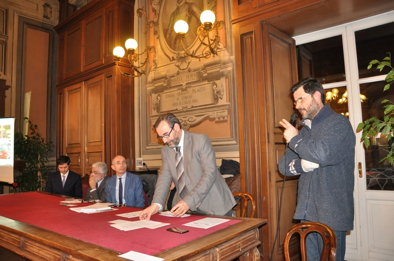 Intervento da parte del Dott. Silvio Garlasco, Vice Presidente dell Osservatorio del Paesaggio Alessandrino [Foto di Francesco Leone Devecchi].