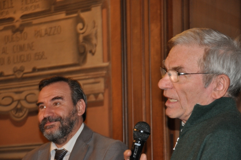 Intervento da parte di Gigi Fiore della FIAB di Asti [Foto di Francesco Leone Devecchi].