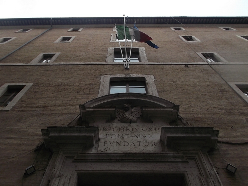 Veduta del Palazzo del Collegio romano, sede del Ministero per i Beni e le Attività culturali e il Turismo.