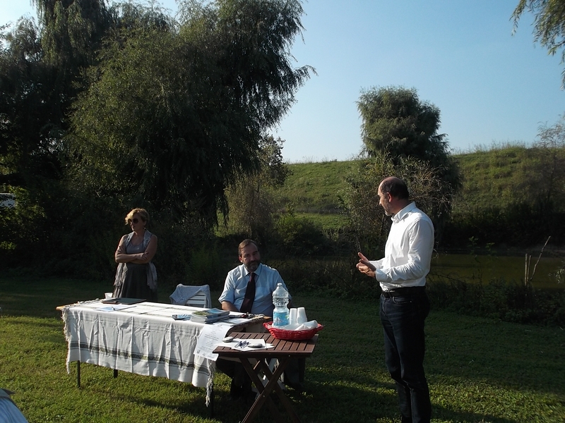 Contributo di riflessione sul tema della Dichiarazione di notevole interesse pubblico del Lago di Arignano da parte del Consigliere regionale Elvio Rostagno [FOTO DI ANGELO PORTA]. 