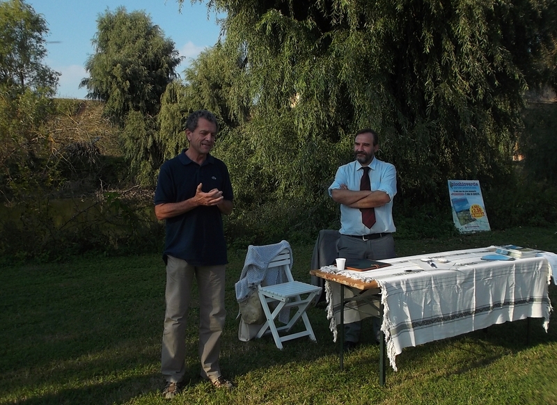 Contributo di riflessione sul tema della Dichiarazione di notevole interesse pubblico del Lago di Arignano da parte  dell Assessore all Ambiente Massimo Gaspardo Moro del Comune di Chieri [FOTO DI ANGELO PORTA]. 