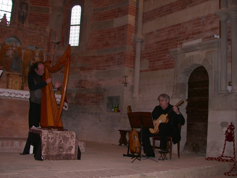Esecuzione dei brani di musica scoto-irlandese da parte dei Musicisti: Luisa Ratti (violino barocco), Fabio Rizza (liuto) ed Enrico Euron (arpa celtica).