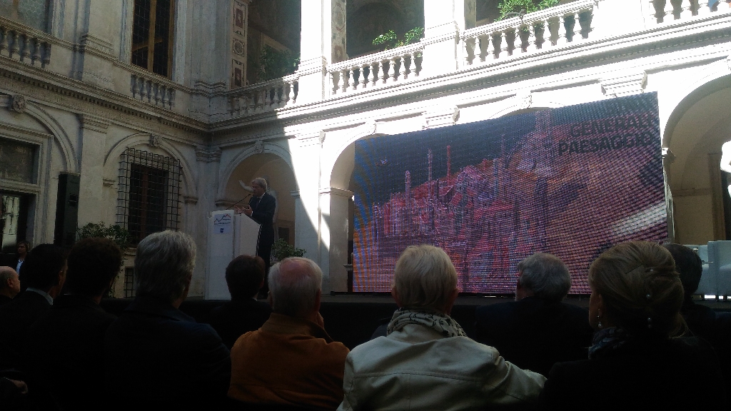 Contributo di riflessione sui temi del paesaggio da parte del Presidente del Consiglio dei Ministri, Paolo Gentiloni [Foto di Daniela Bosia].