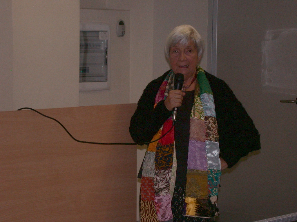 Riflessione della Prof.ssa Laurana Lajolo, ideatrice del Festival del paesaggio agrario e Presidente dell Associazione Davide Lajolo [FOTO  di Mirella Zitti].
