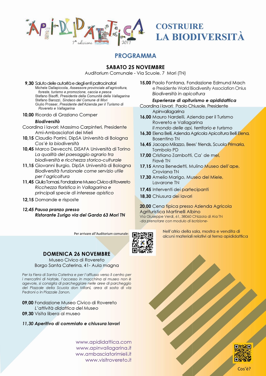 Programma della VII Edizione di Apididattica.