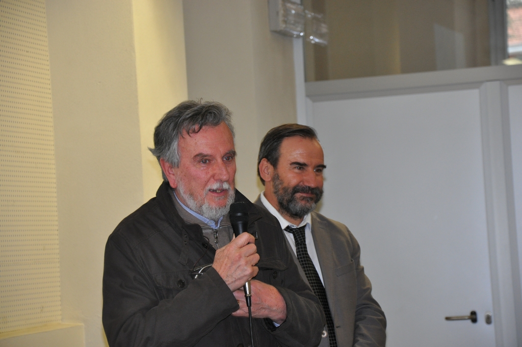 Saluto del Dott. Michelino Musso Responsabile del Progetto culturale ed Ufficio comunicazioni sociali della Diocesi di Asti [Foto di Francesco Devecchi].