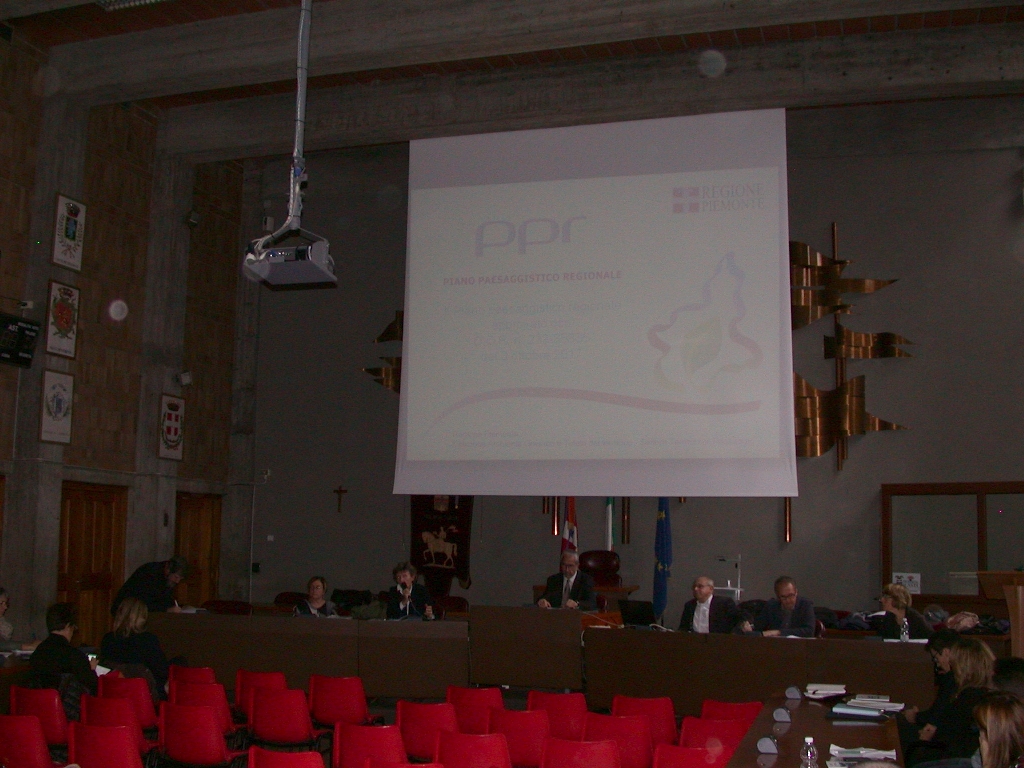 Presentazione del Piano paesaggistico regionale PPR da parte della Dott.ssa Egle Micheletto (Soprintendenza).