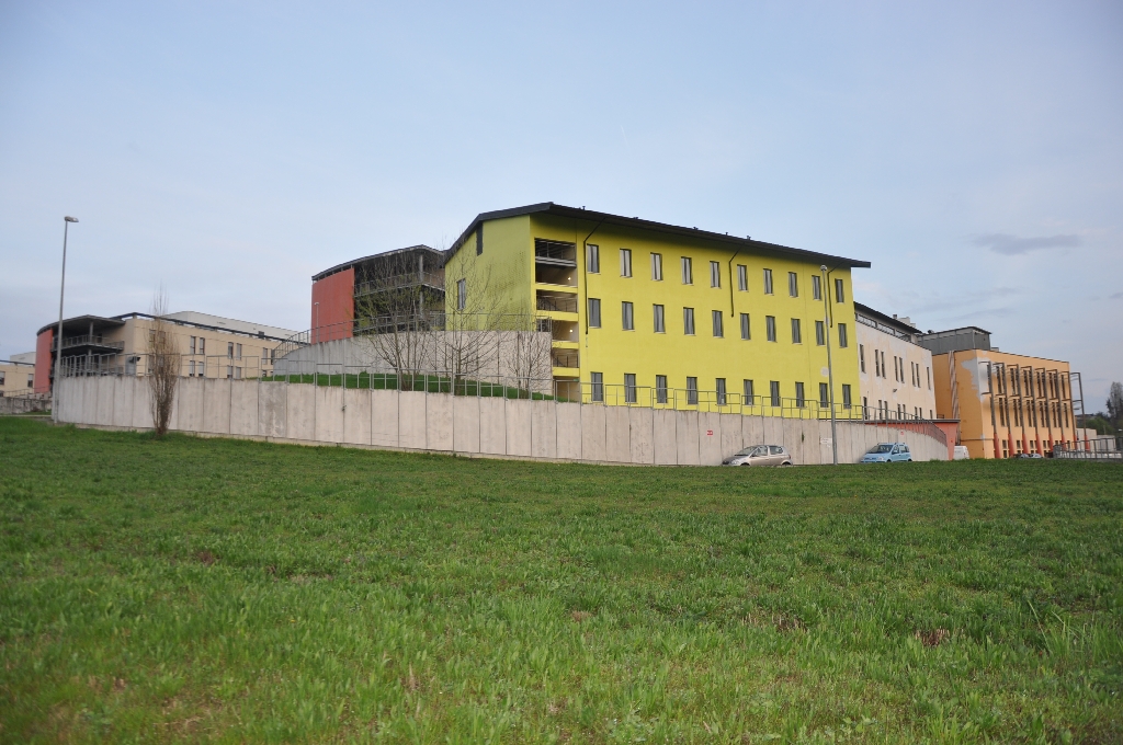 Veduta delle aree verdi di pertinenza dell Ospedale Cardinal Massaia di Asti [Foto di Francesca Cavagnino].