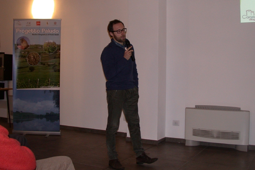 Intervento di Luca Calcagno, LIPU di Asti [Foto di Massimo Badino].
