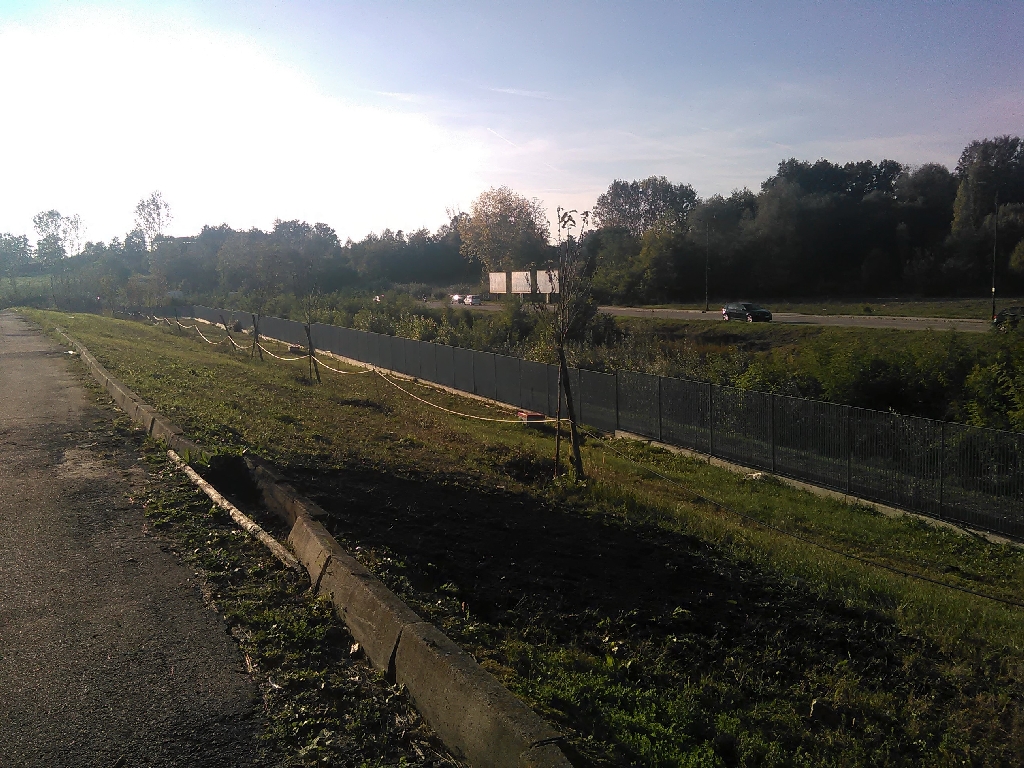 Veduta di parte del Parco della Salute dell Ospedale Cardinal Massaia di Asti.