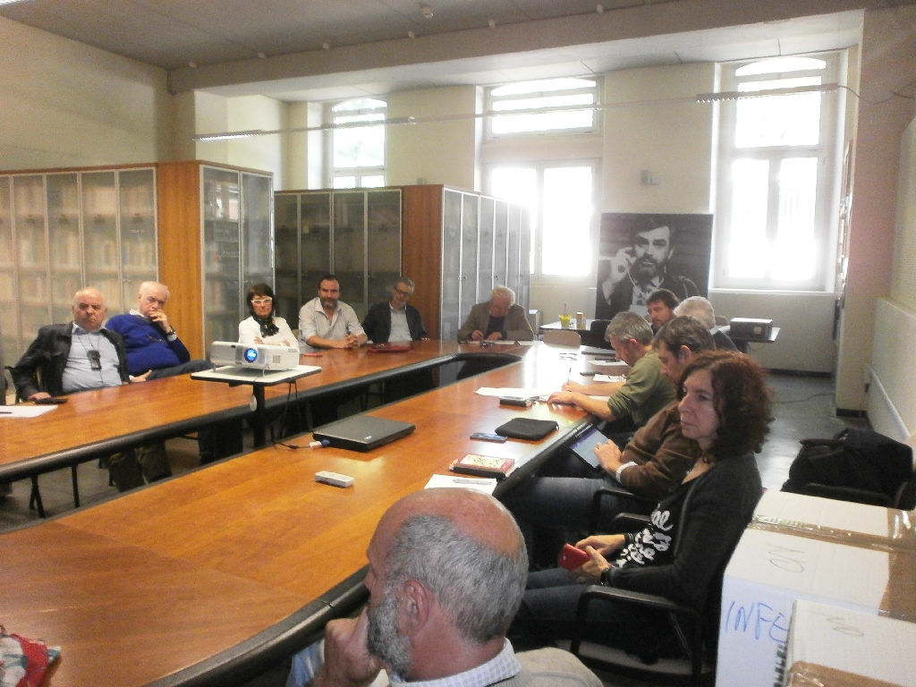 Seconda riunione operativa del "Tavolo tecnico di pianificazione strategica della Città di Asti", tenutasi sabato 5 maggio 2018 presso il Polo universitario Asti Studi Superiori. Nella Foto da (sx in senso orario): Vittorio Fiore, Elena Berta, Marco Devecchi, Francesco Scalfari, Dino Barrera, Riccardo Palma, Domenico Catrambone, Marco Pesce, Luca Chiusano, Gabriella Sanlorenzo e Alessandro Mortarino.