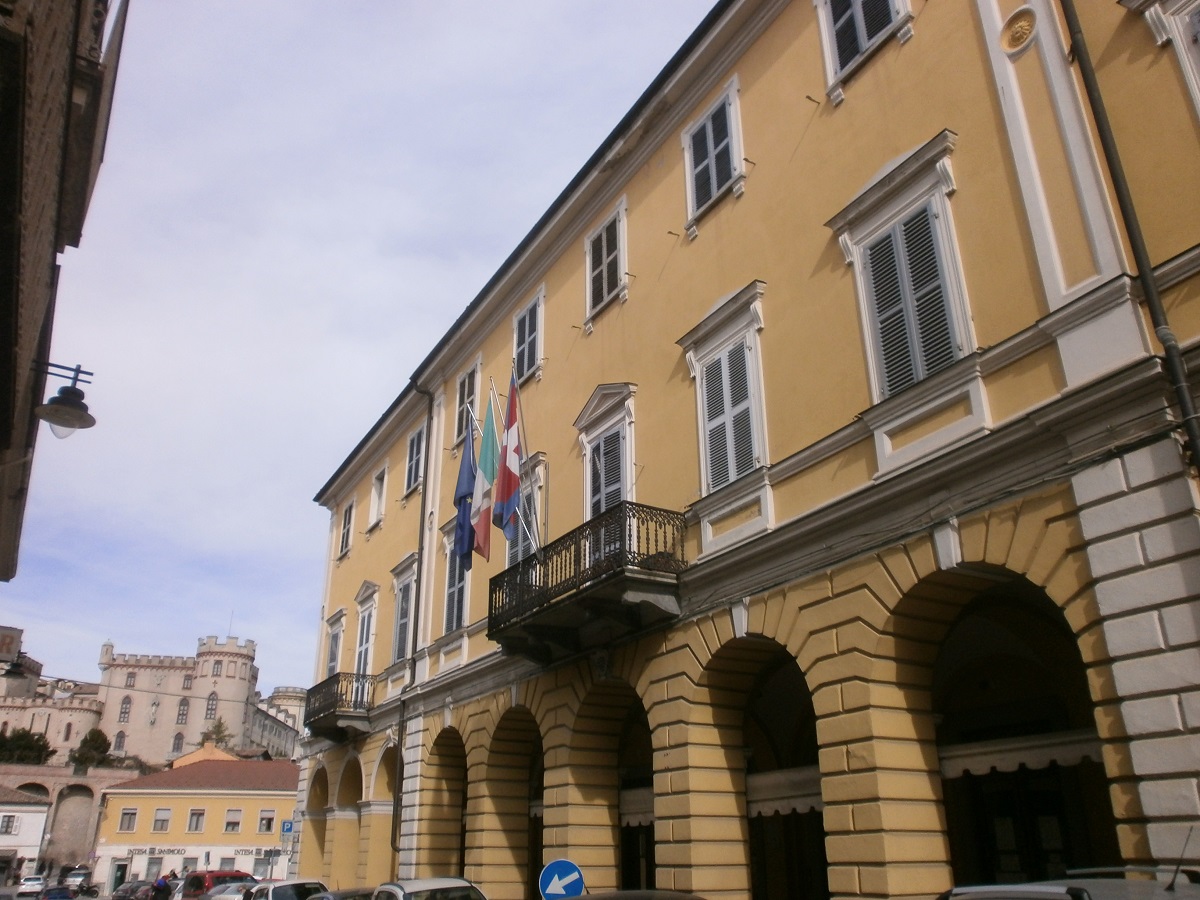 Veduta della sede del Palazzo Municipale di Costigliole d Asti, sede della ventinovesima Riunione del Tavolo tecnico per la mobilità sostenibile.