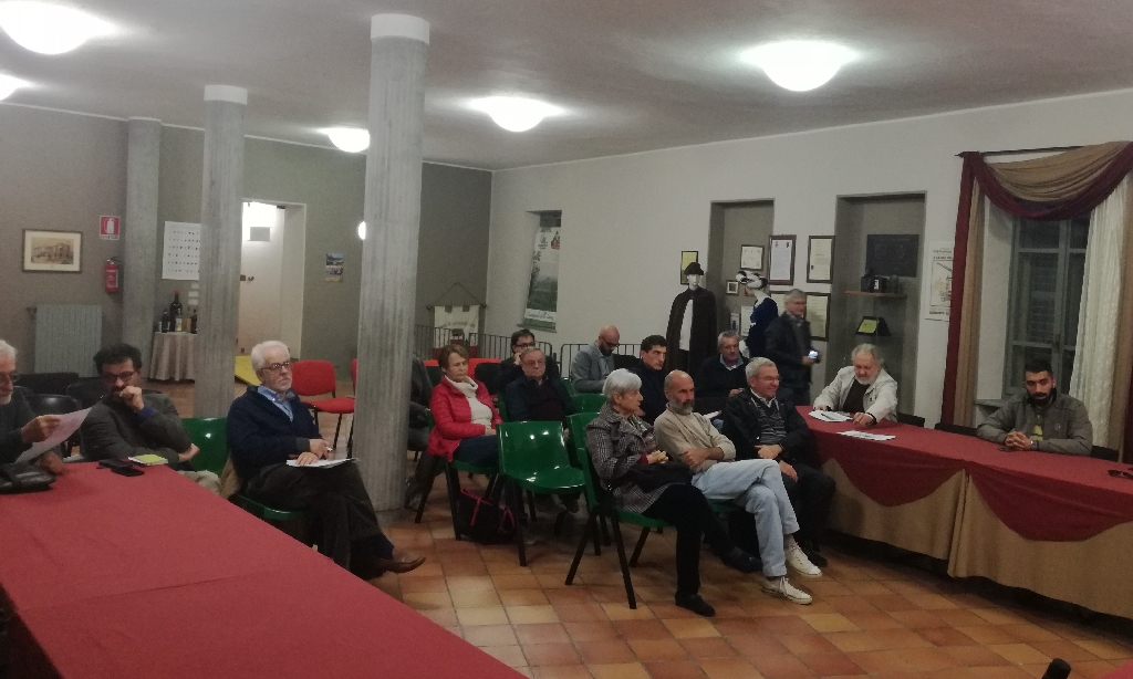 Partecipanti al XXV incontro operativo del Tavolo tecnico per la mobilità sostenibile per organizzare il primo viaggio inaugurale del Treno storico, domenica 11 novembre 2018 [Foto di Riccardo Palma].