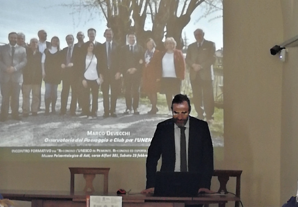 Relazione di Marco Devecchi dell Osservatorio del paesaggio per il Monferrato e l Astigiano e Club UNESCO di Asti [Foto di Elena Cerrato].