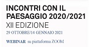 XII EDIZIONE del Ciclo di Seminari "Incontri con il paesaggio" del Corso di Laurea Magistrale interateneo in "Progettazione delle aree verdi e del paesaggio" (Università di Torino, Politecnico di Torino, Università di Genova, Università di Milano) a cura di Marco Devecchi, Bianca Maria Rinaldi e Carlo Tosco.