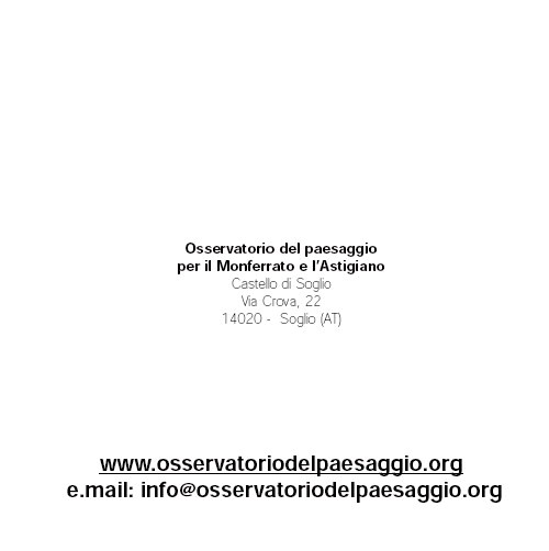 Libro di Presentazione dell'Osservatorio del Paesaggio per il Monferrato e l'Astigiano