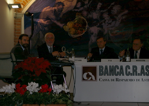 Relazione del Presidente della Biblioteca Consorziale astense, Prof. Ottavio Coffano.