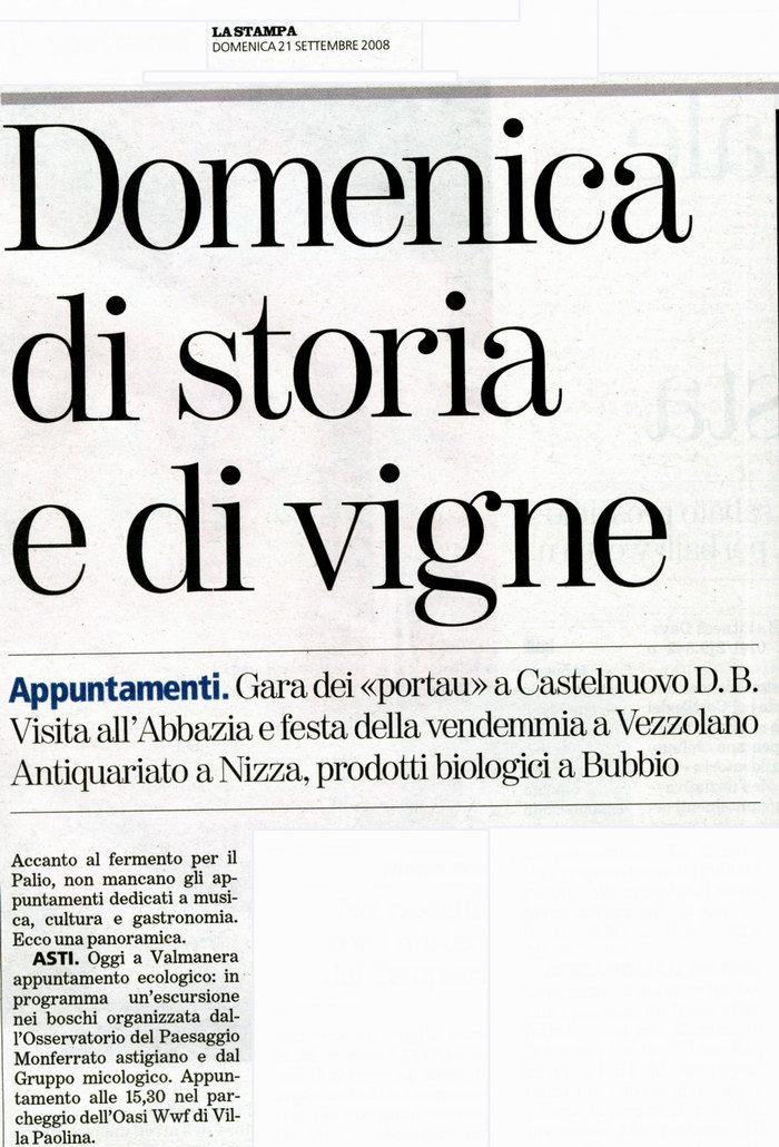 La Stampa - Domenica 21 settembre 2008