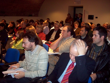 Veduta del pubblico presente in sala al Convegno su "Il Patrimonio boschivo dell Astigiano: quale futuro?"