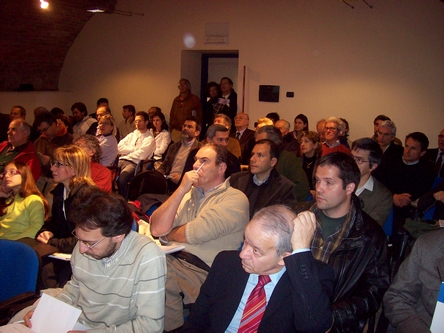 Veduta del pubblico presente in sala al Convegno su "Il Patrimonio boschivo dell Astigiano: quale futuro?"