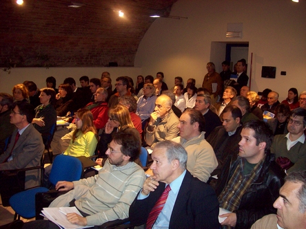 Veduta del pubblico presente in sala al Convegno su "Il Patrimonio boschivo dell Astigiano: quale futuro?"