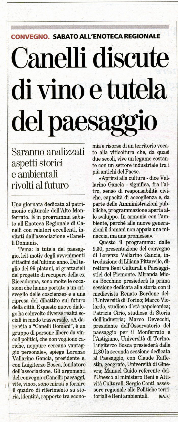 La Stampa - Giovedì 11 settembre 2008
