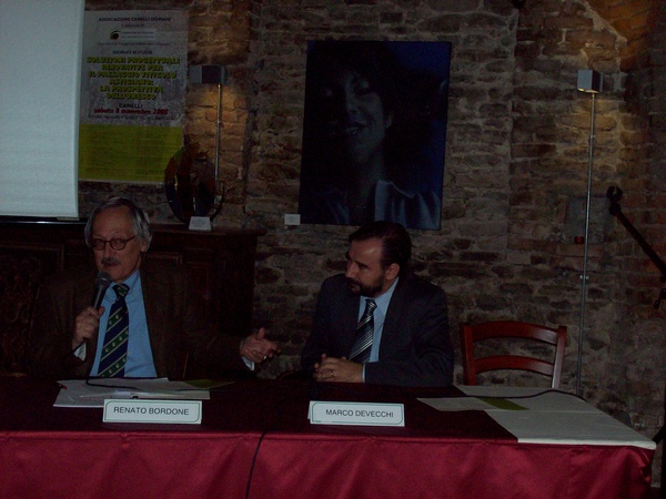 Prof. Renato Bordone (sx) e Prof. Marco Devecchi (dx).