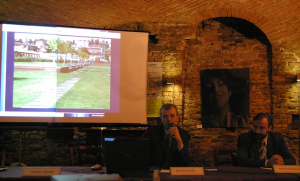 Relazione dell`Ing. Matteo Fiori del Politecnico di Milano e Presidente dell`Associazione Verde Pensile Italiana su "Verde pensile e compensazione ambientale" (Foto Chiara Martini).